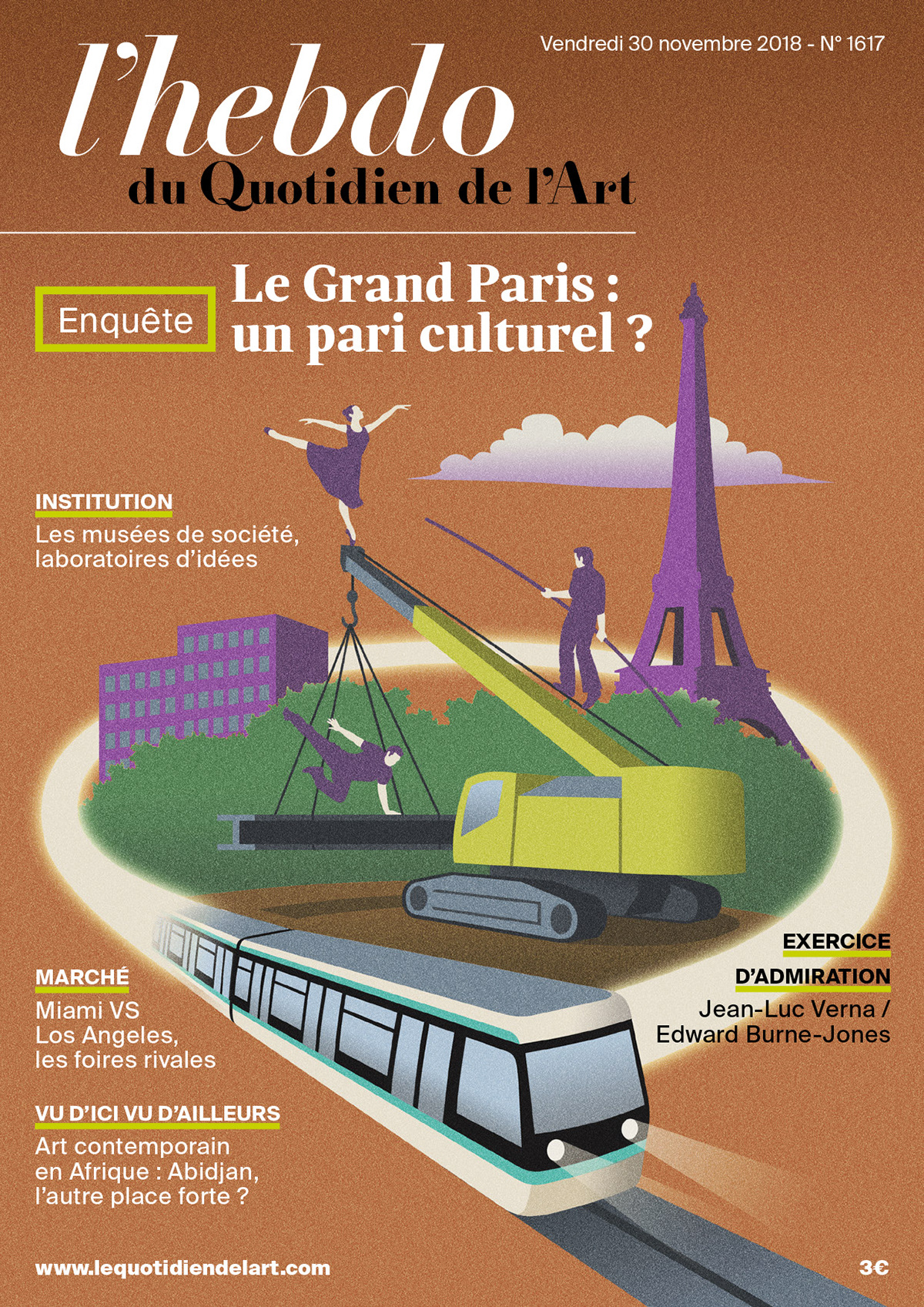 cover magazine grand paris express business art culture integration Ecology conceptual editorial
