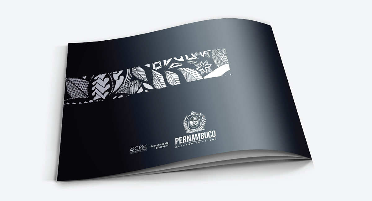 Livreto brochura programação festival inverno fig Conservatorio musica Booklet brochure graphic design press Garanhuns black