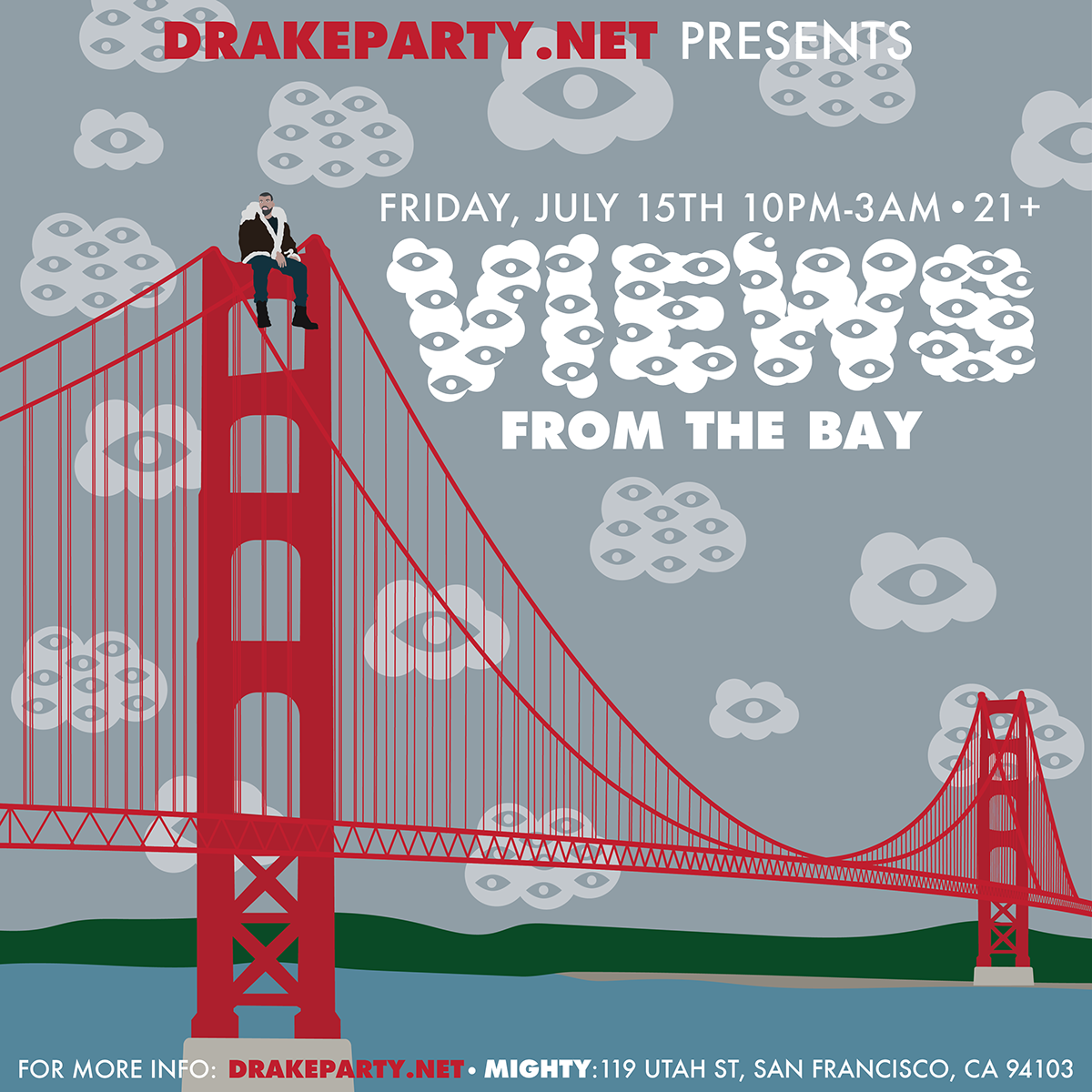 Adobe Portfolio Drake Drake Party ILLUSTRATION  san francisco SF
