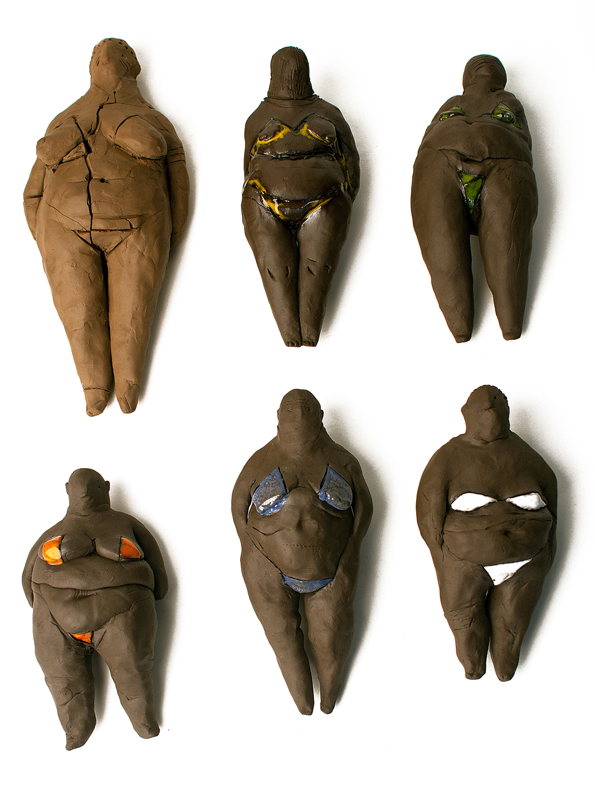 venus clay ceramics  glaze swimsuit figure