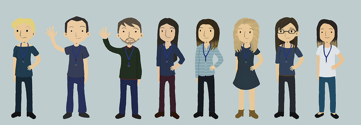 workplace simple characters