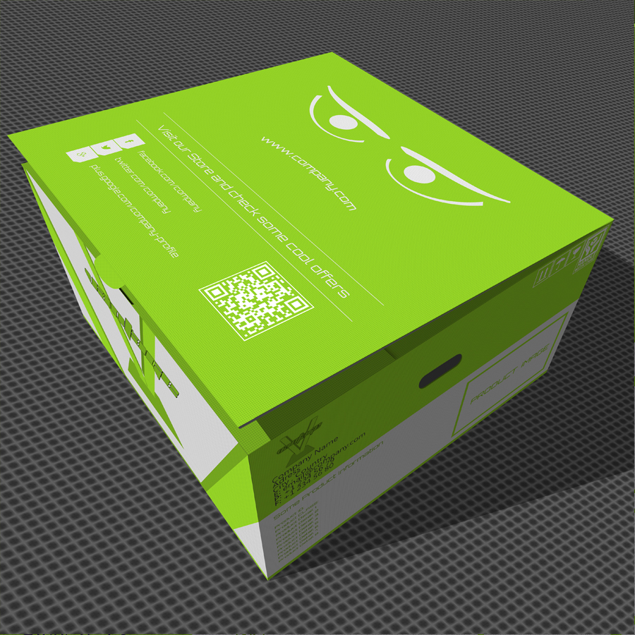cardbox carton box psd design