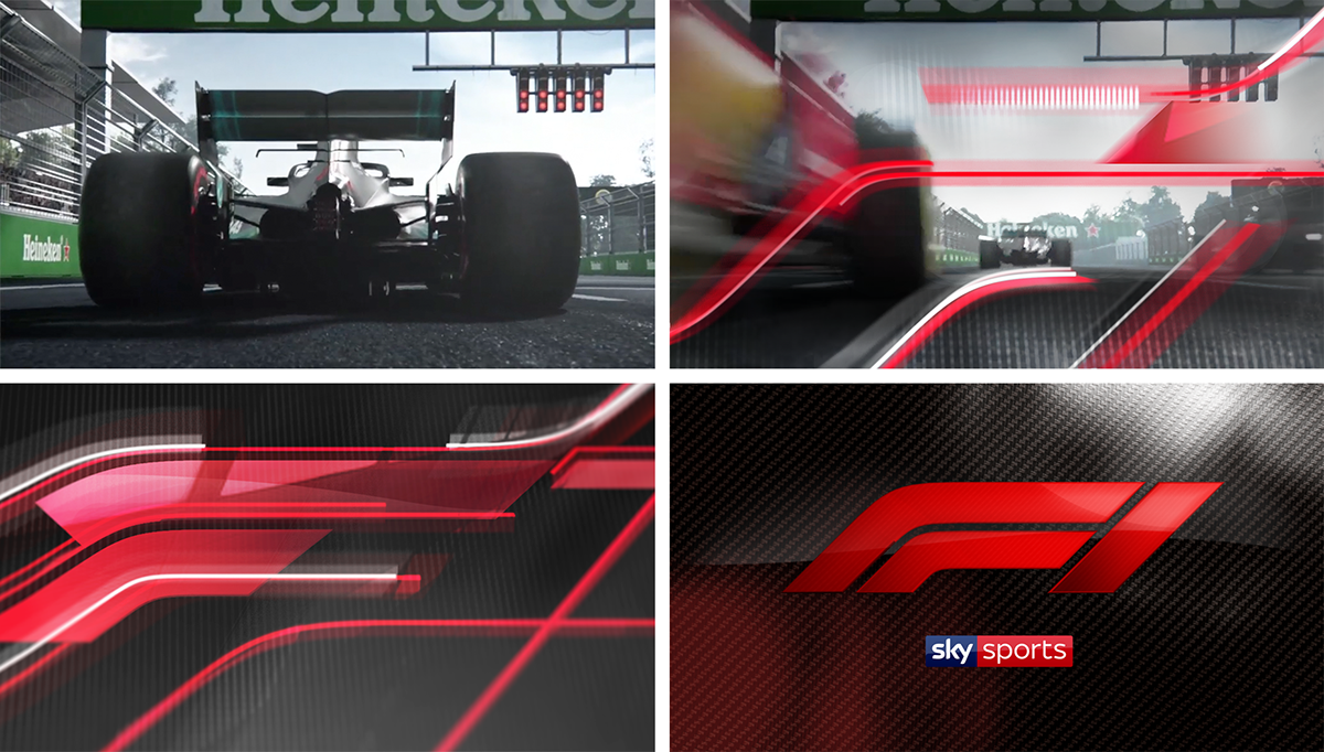 Formula 1 f1 Title motion design vfx edit Composite sport graphics
