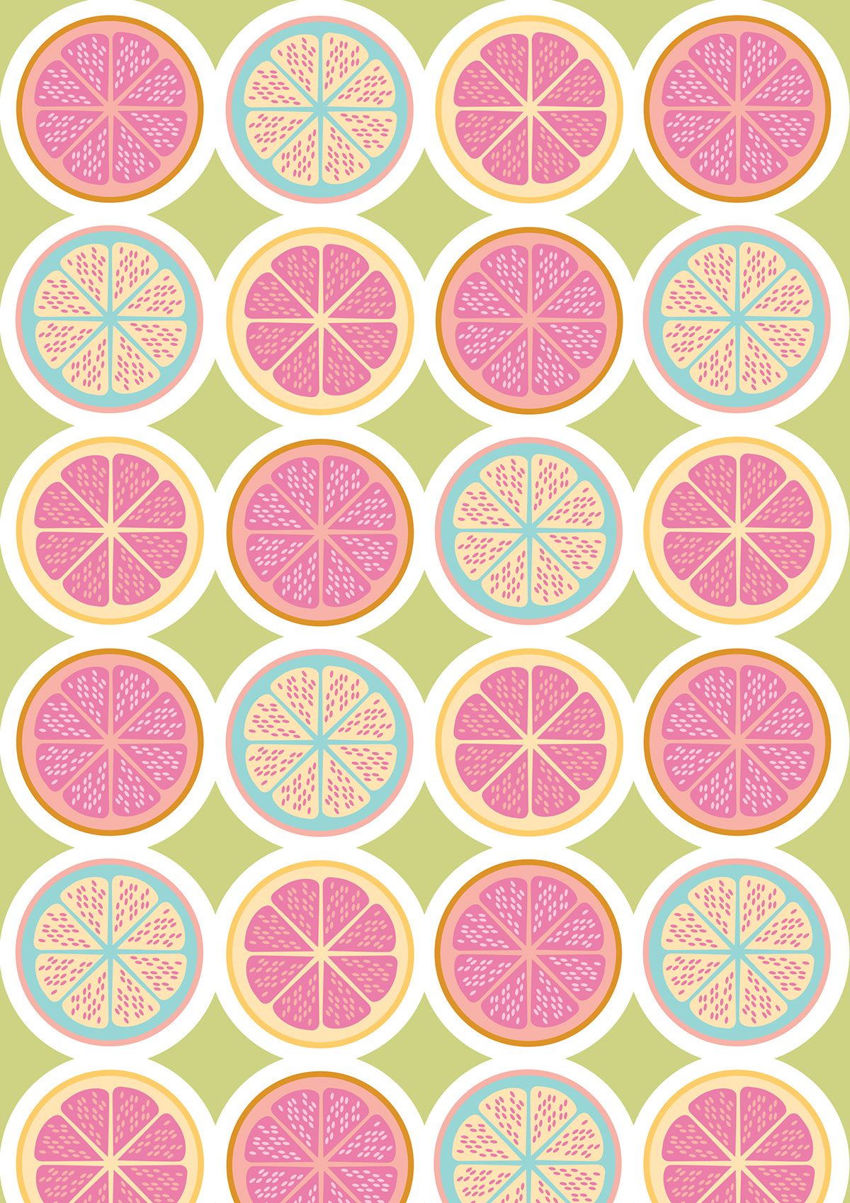 textile Wrapping paper pattern design  overall print