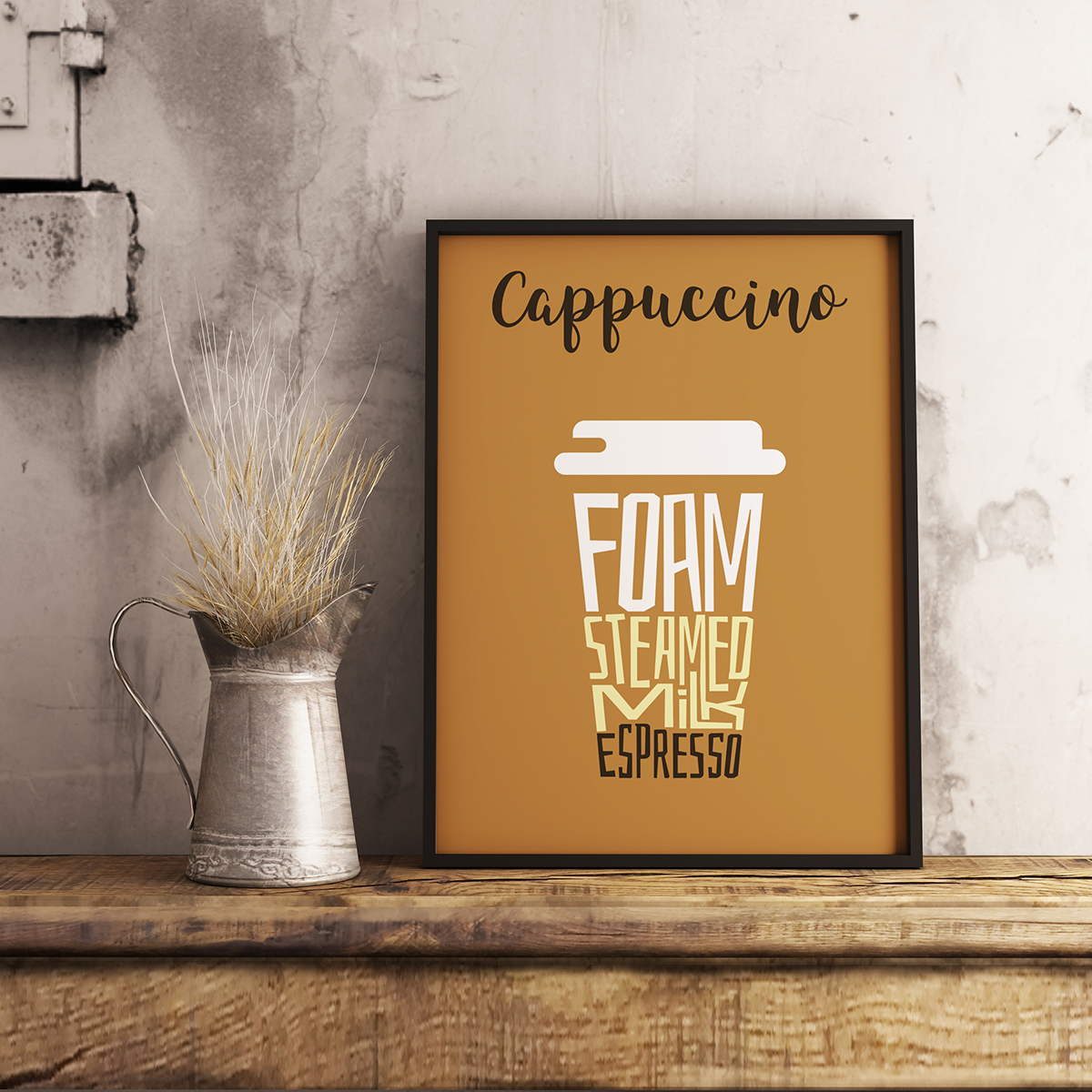 Coffee posters latte cappuccino Mocha espresso