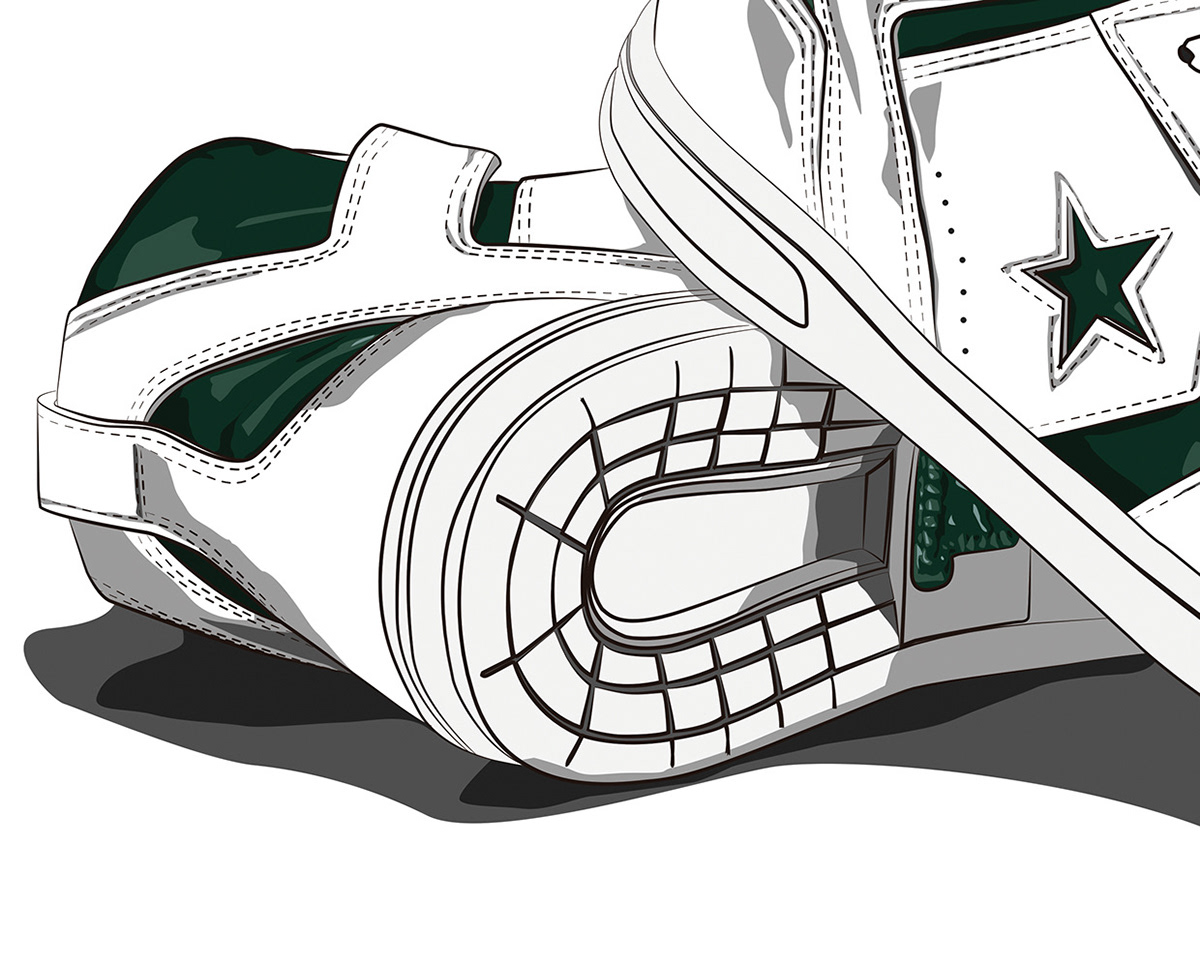 reebok pump converse Weapon Nike jordan adidas Ewing Vector Illustration snecker design basket sneakers sneaker visualizarion