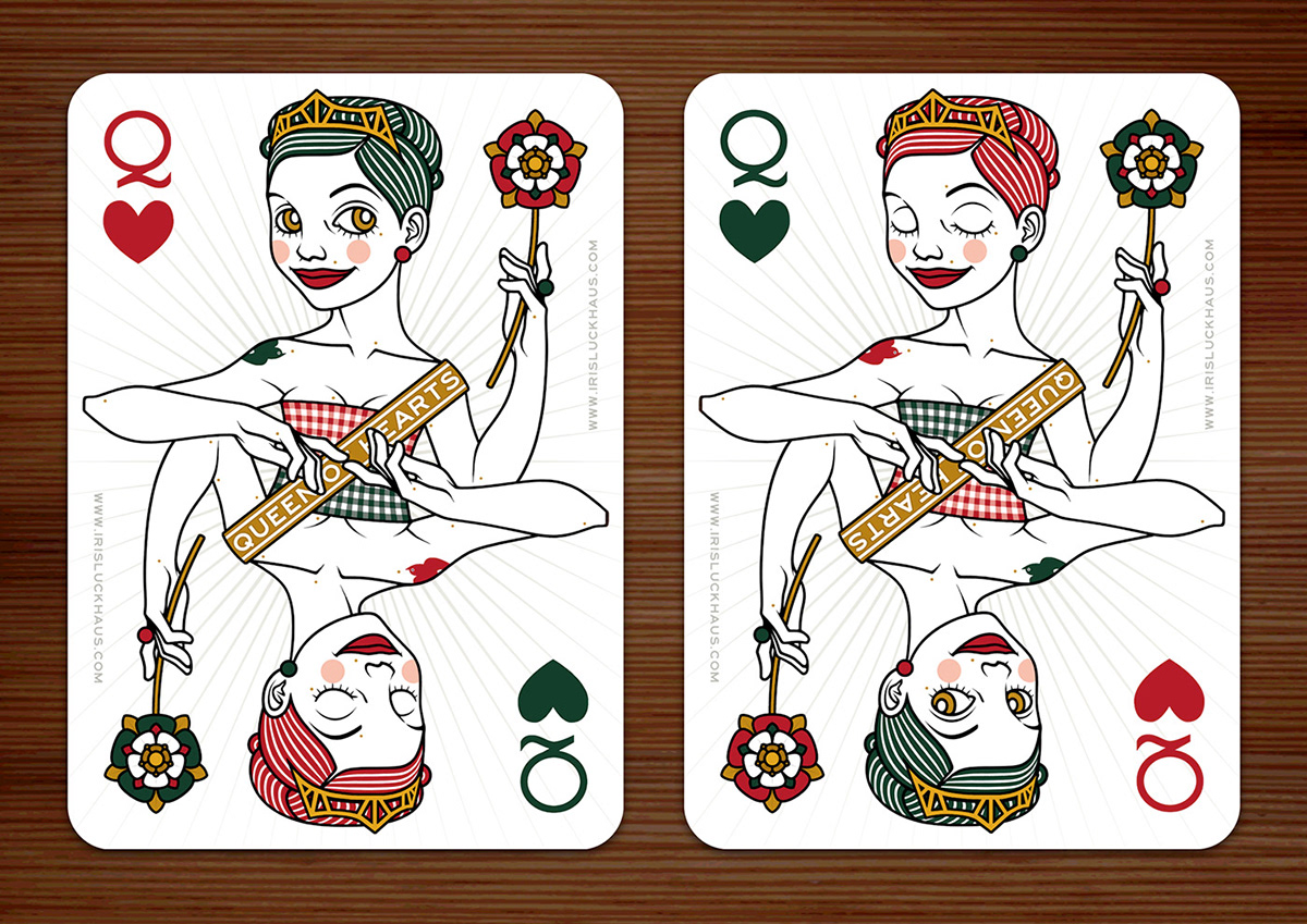 queen of hearts White herzdame queen hearts playing Games cards playing card tudor black red Classic