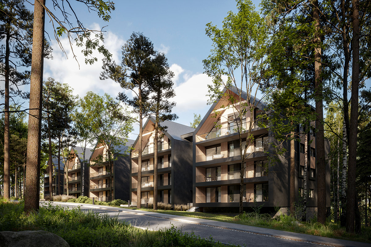 3ds max archviz corona renderer forest Forest Pack mountains Render Residential Design visualization