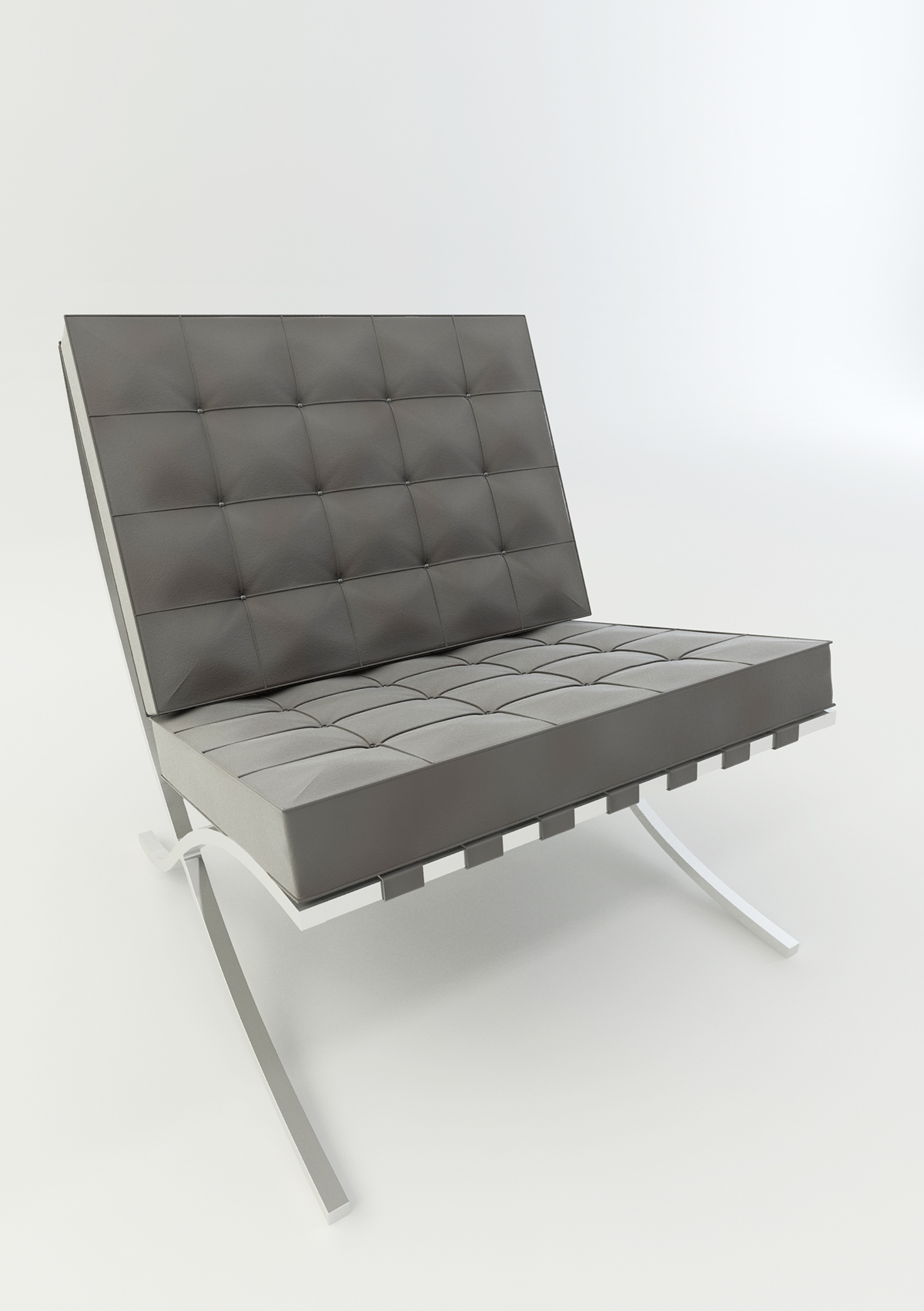 3D model barcelona barcelona chair CGI 3ds max