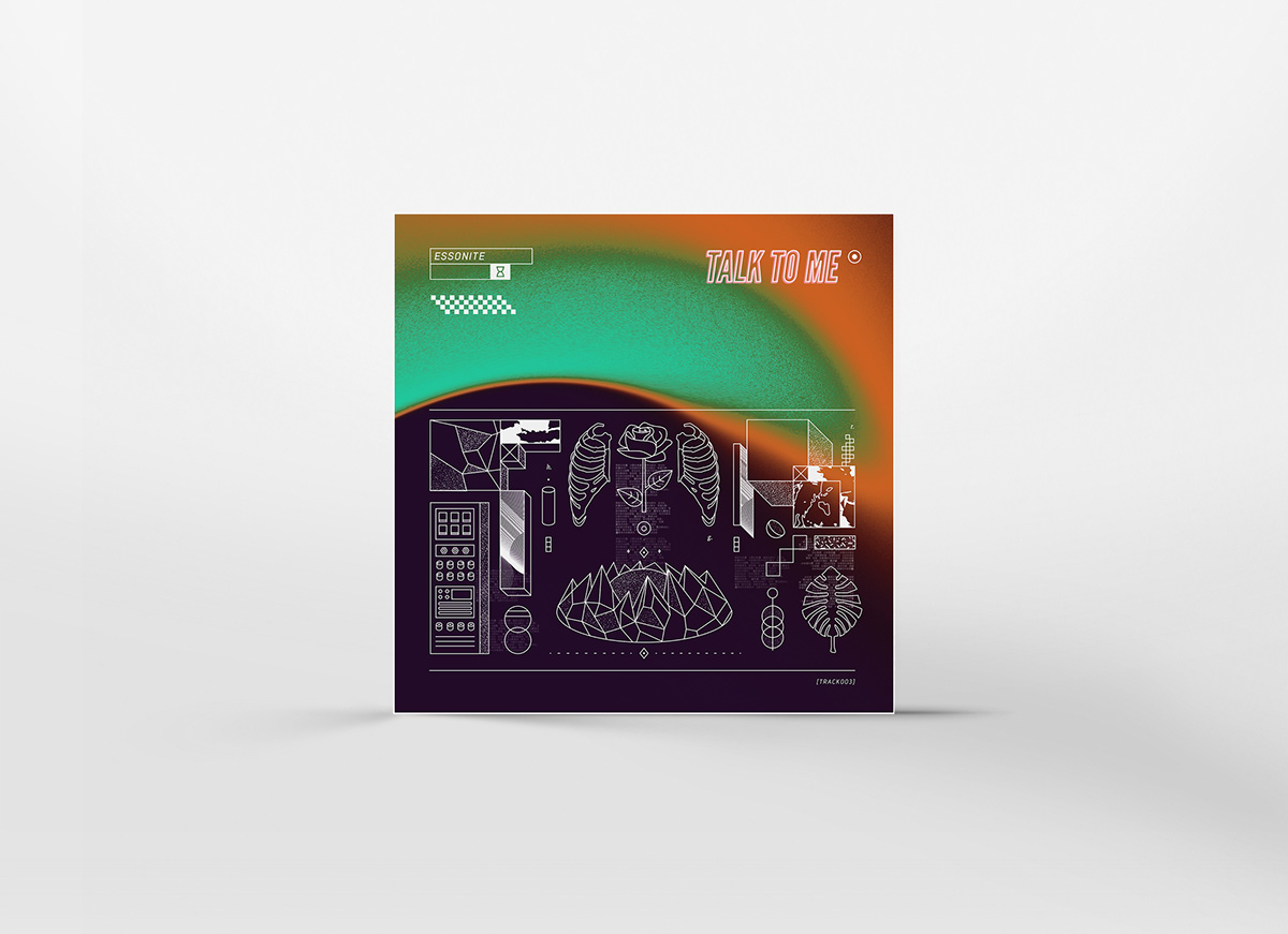 cover design Album design music electronic Dark space experimental