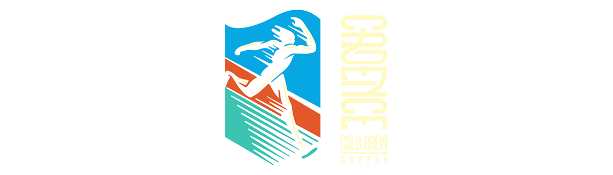 Coffee Cold Brew Packaging running athletics badge