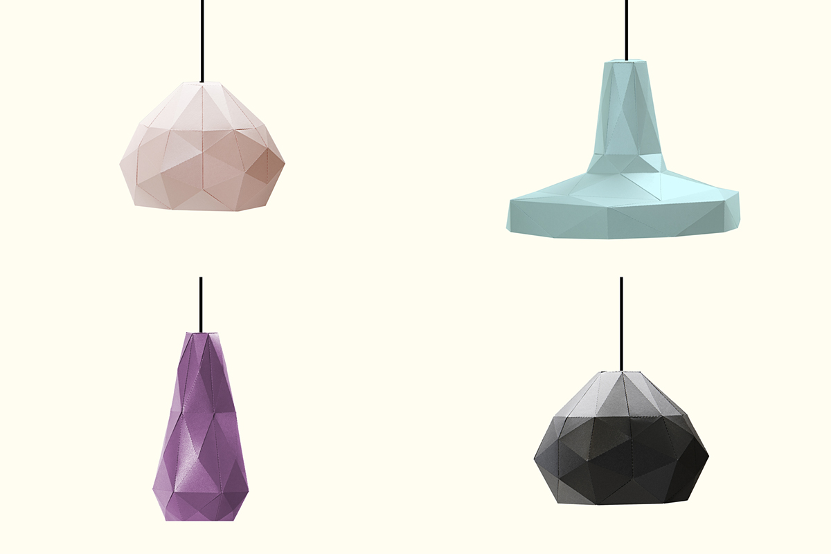 capelo lampara Lamp design poly flatpack lowpoly