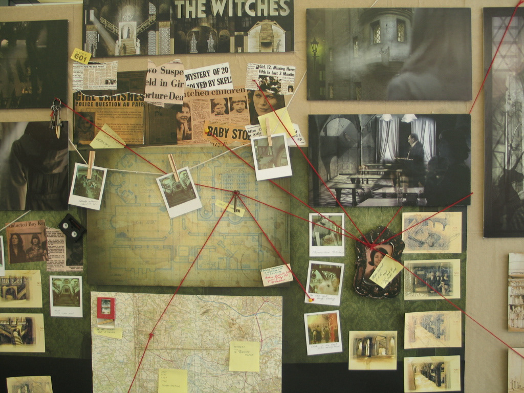 The witches Roald Dahl Film art hotel set dressing production design
