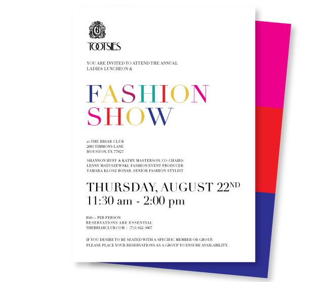 Invitation invitations fashion show menu menu design invitation design Event collateral Event Design jewel tones