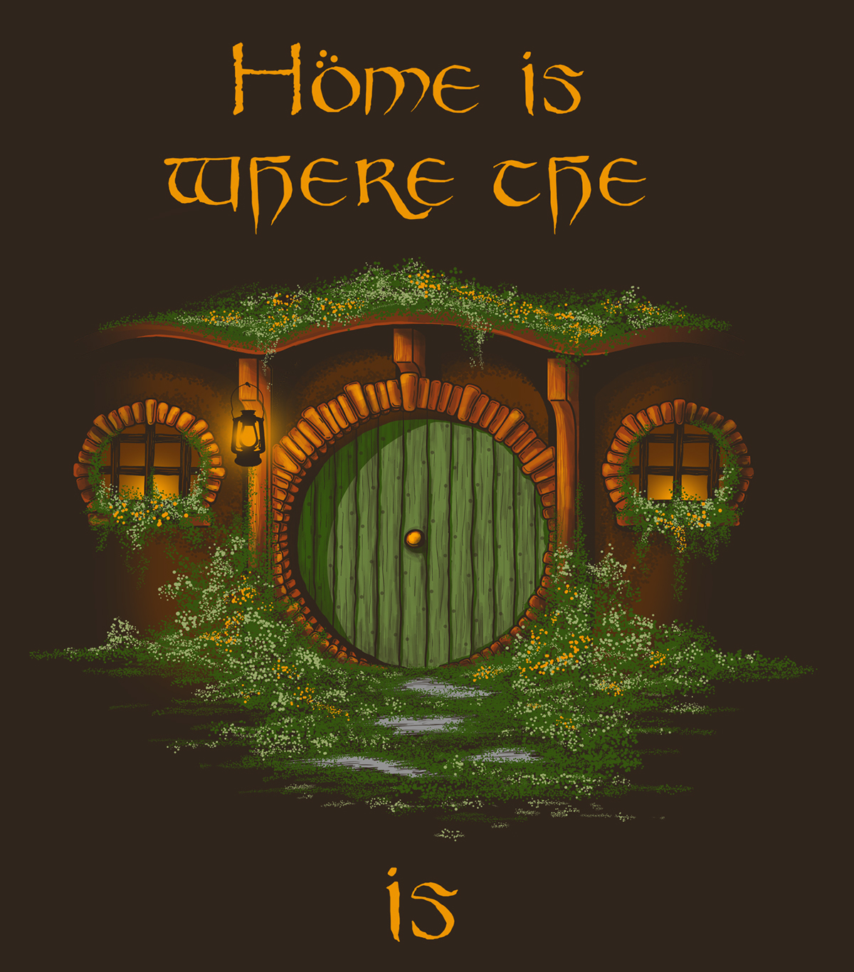 Adobe Portfolio the Hobbit LOTR ring sauron Bilbo Baggins gandalf frodo Gollum middle earth home Hobbiton Shire bagend mordor