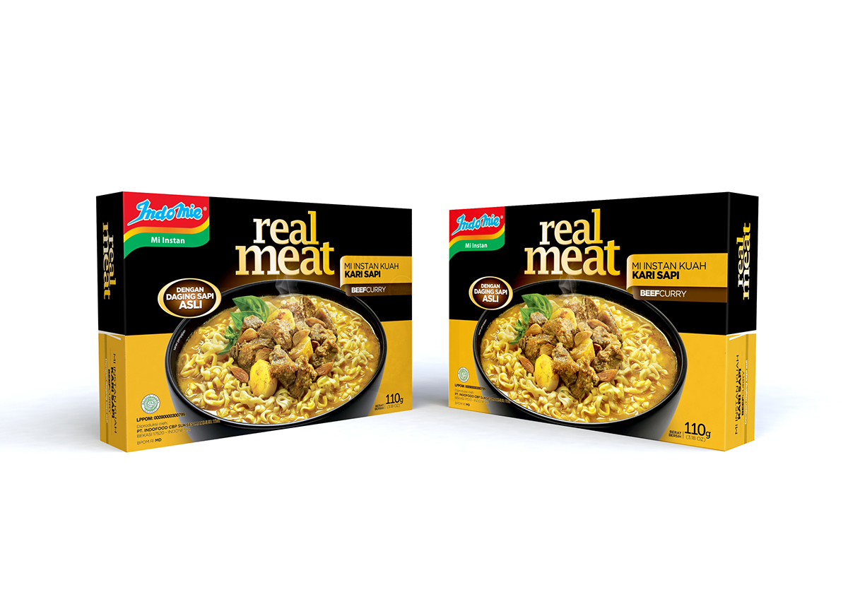 3D modeling preview Indomie realmeat indonesia