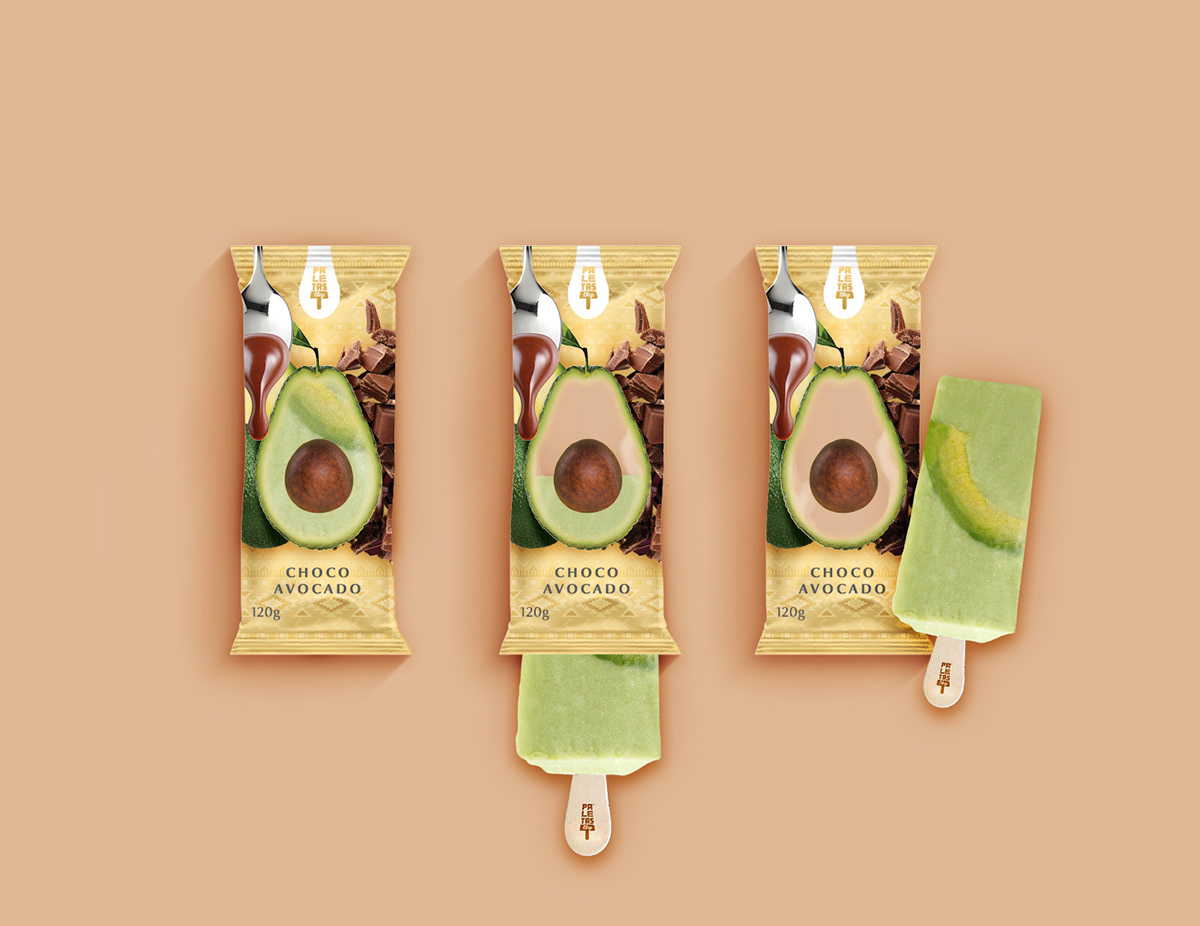 Packaging fresh ice cream paletas Mexican colorful bali smart packaging paletaswey popsicle