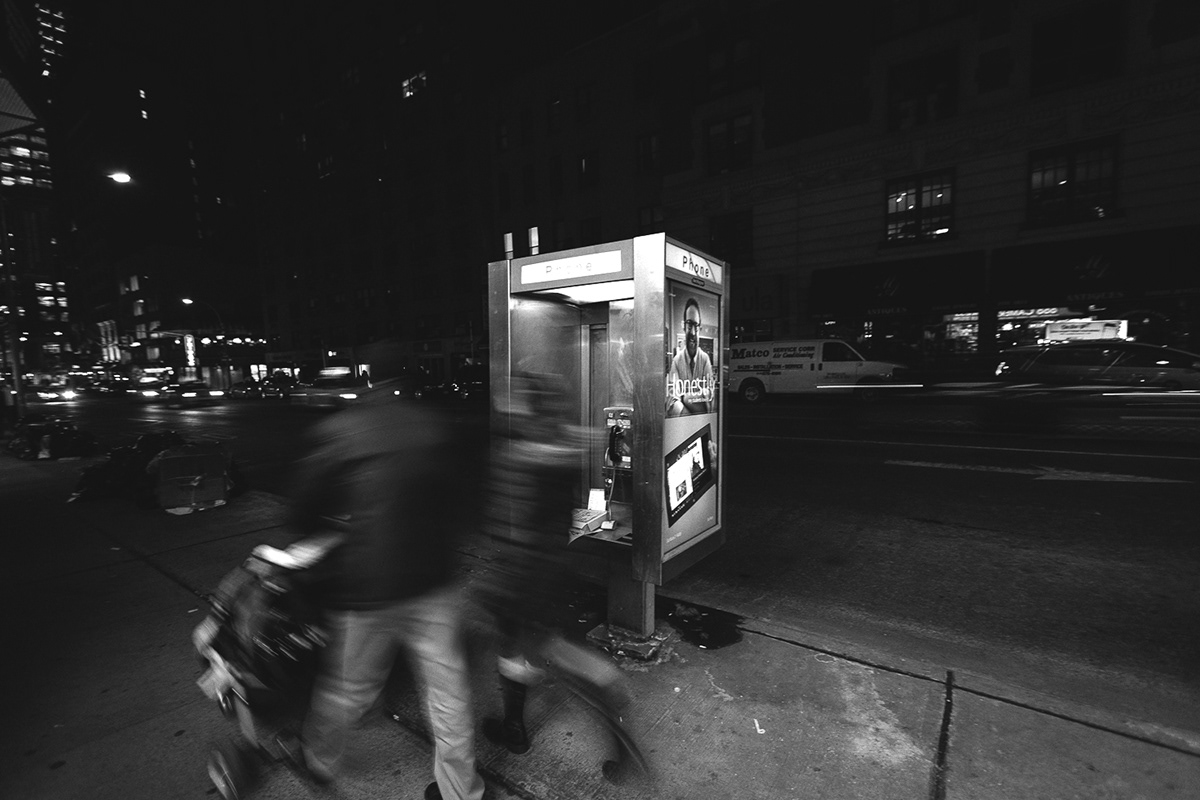 New York Manhattan usa Street people b&w