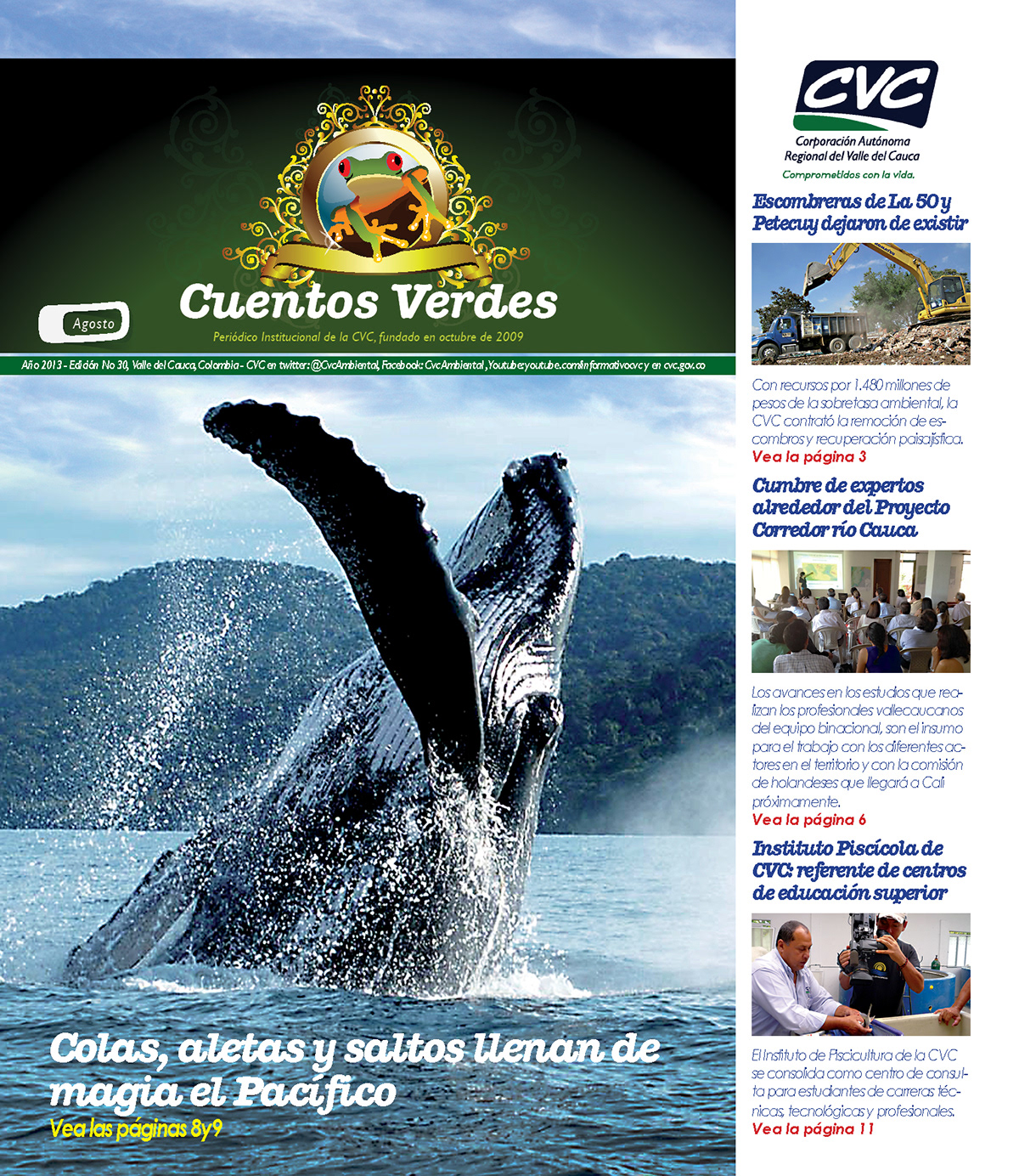 newspaper magazine colombia Latin latinoamerica CVC ecological design environment environmental design ambiental diseño ecologico sostenible