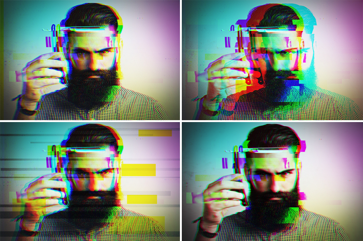 Glitch effect with GIF animation on Behance