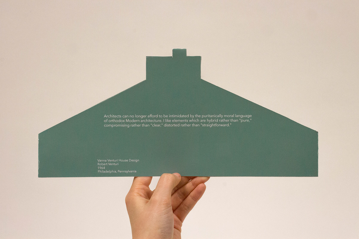 color minimal paper print architect design Robert Venturi