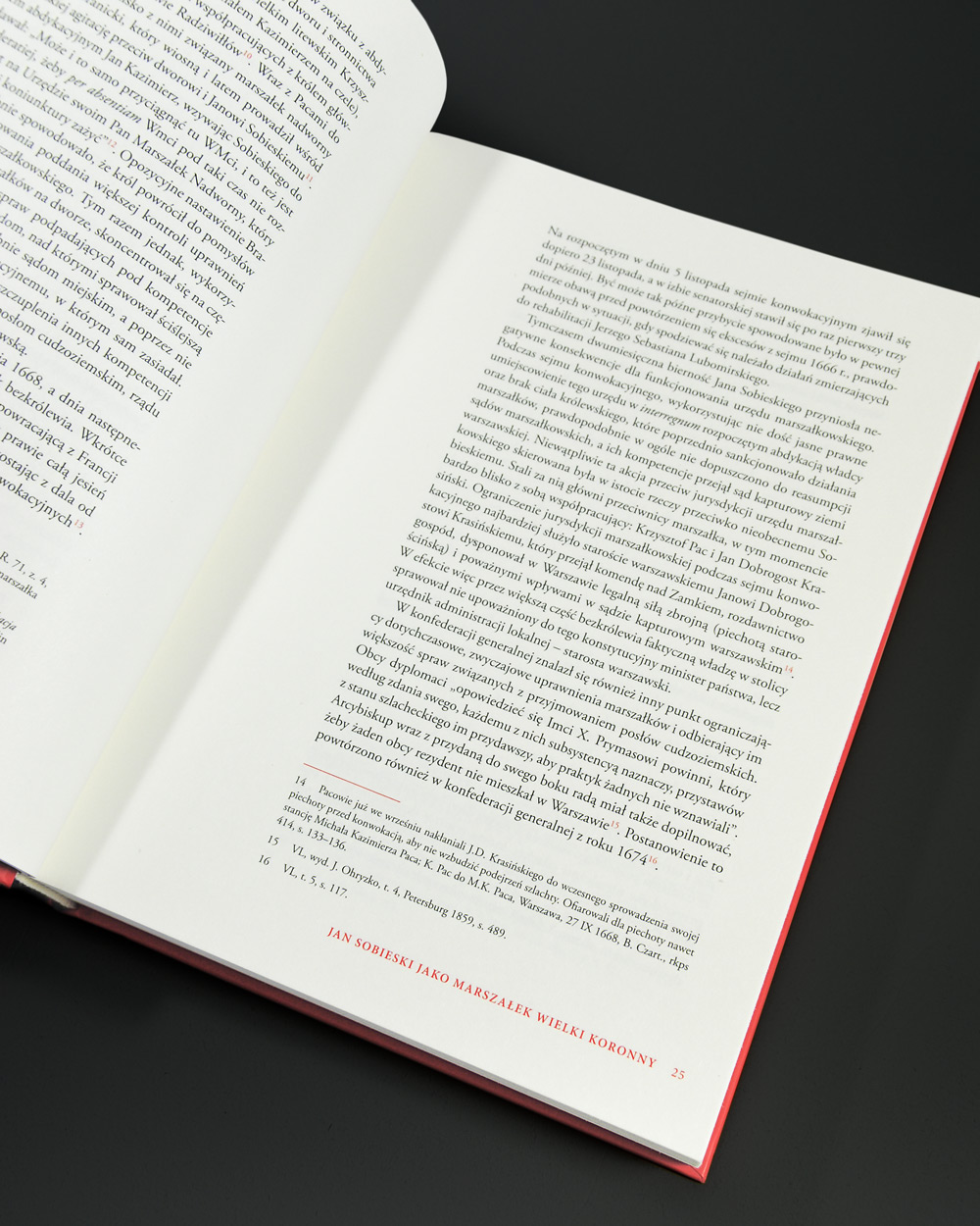 Jan Sobieski book cover design typesetting Garamond