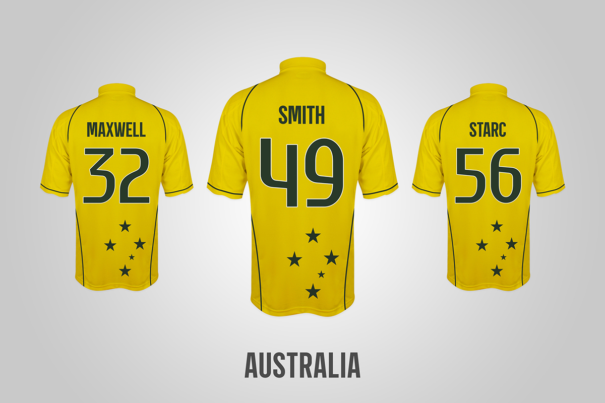 Typeface type design font the wall rahul dravid Cricket world cup sports jersey uniforms