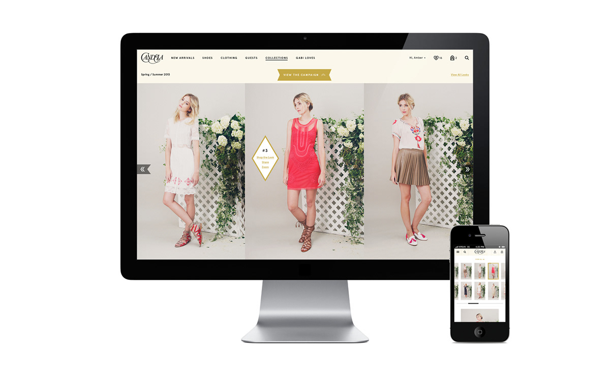e-commerce Web Design  mobile UI/UX Fashion 