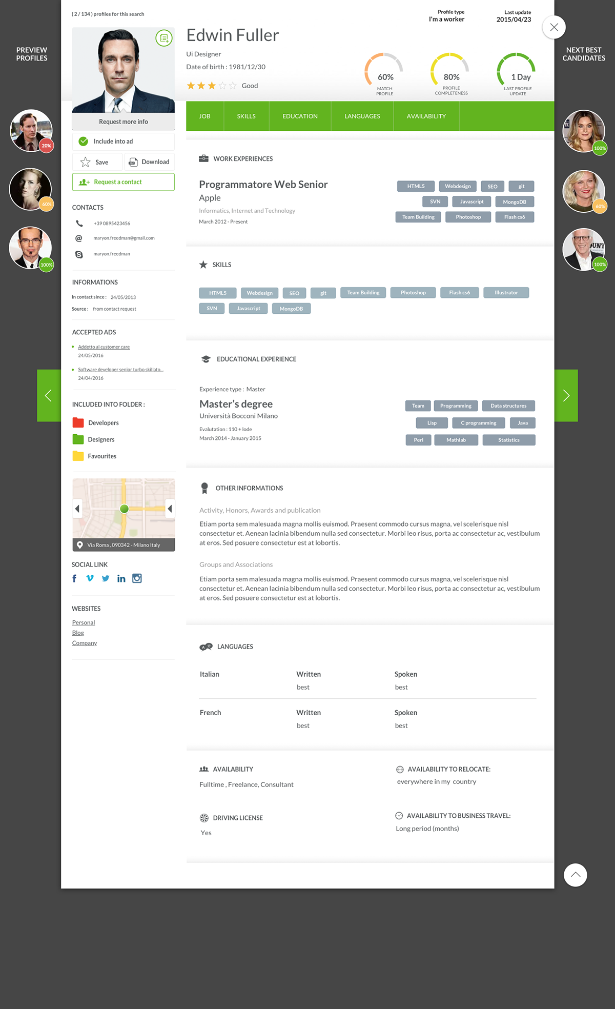 ux redesign UI sketchapp dashboard job Platform sketch