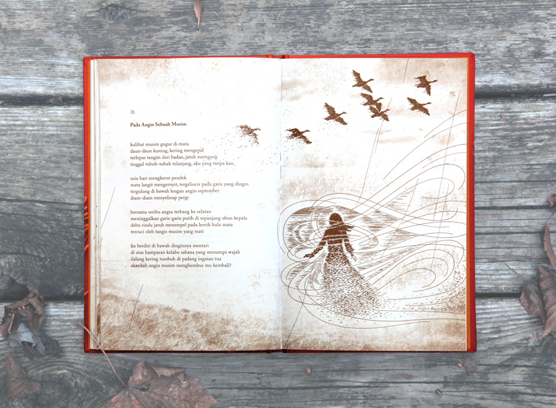 book illustration poem book book design