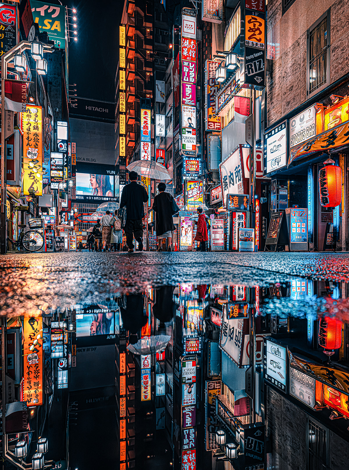 Cyberpunk neon night nightphotography Shinjuku