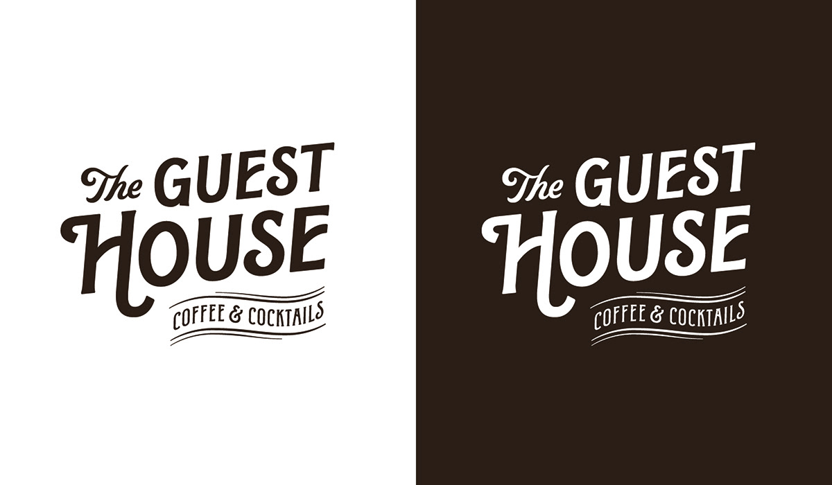 Coffee House Logo Design lettering Chalkboard menu coffee shop