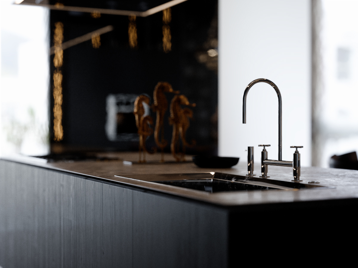 Varenna poliform Natuzzi archviz realestate rendering FStorm kitchen
