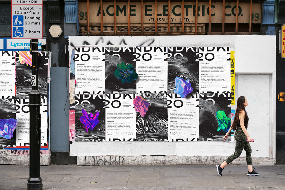 generative Generator music poster webgl