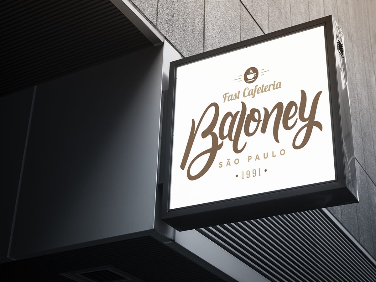 cafeteria cafe logo ID Visual Coffee Baloney identidade visual produto