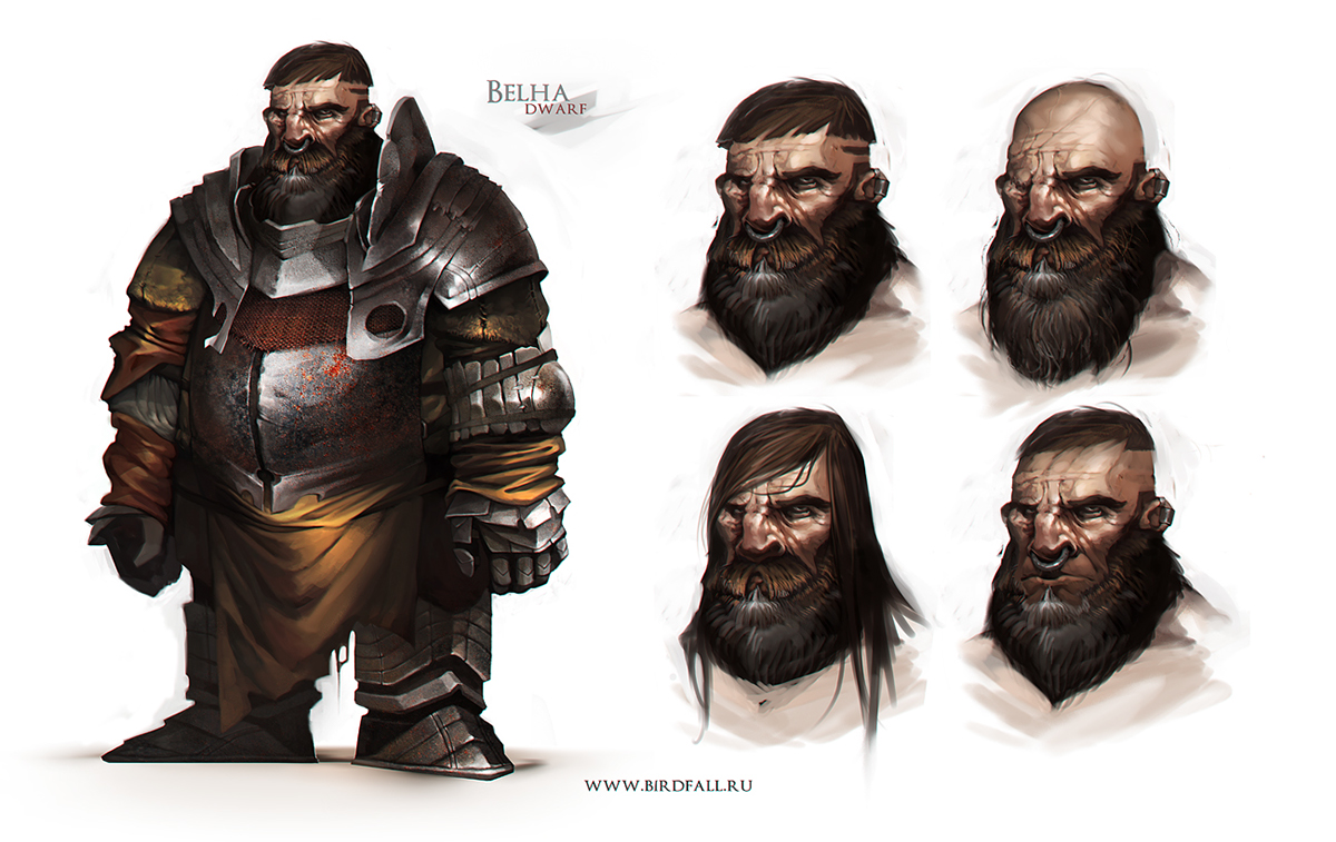 Character art 2D concept conceptart digital digitalart dwarf game gameconcept
