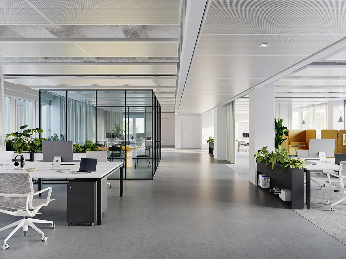 3D CGI exterior Interior interior design  Office visualization