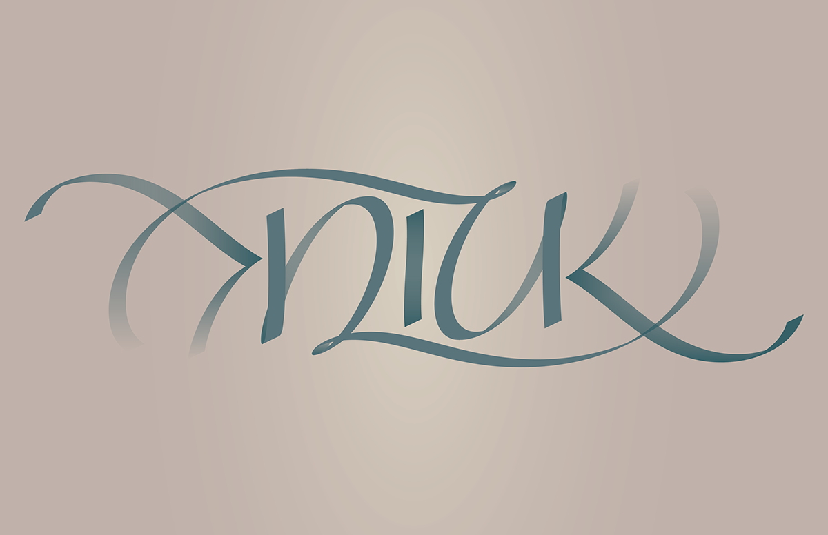 ambigram typography   Calligraphy   design engraving