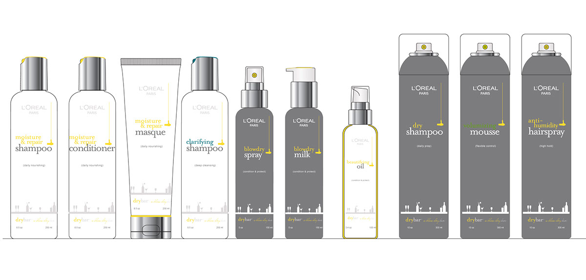 beauty hair Packaging styling 
