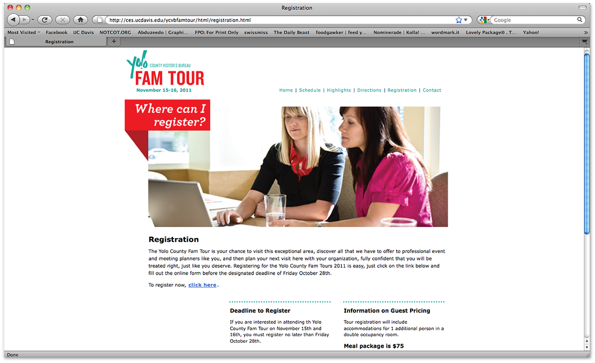 yolo county FAM Tours tours uc davis