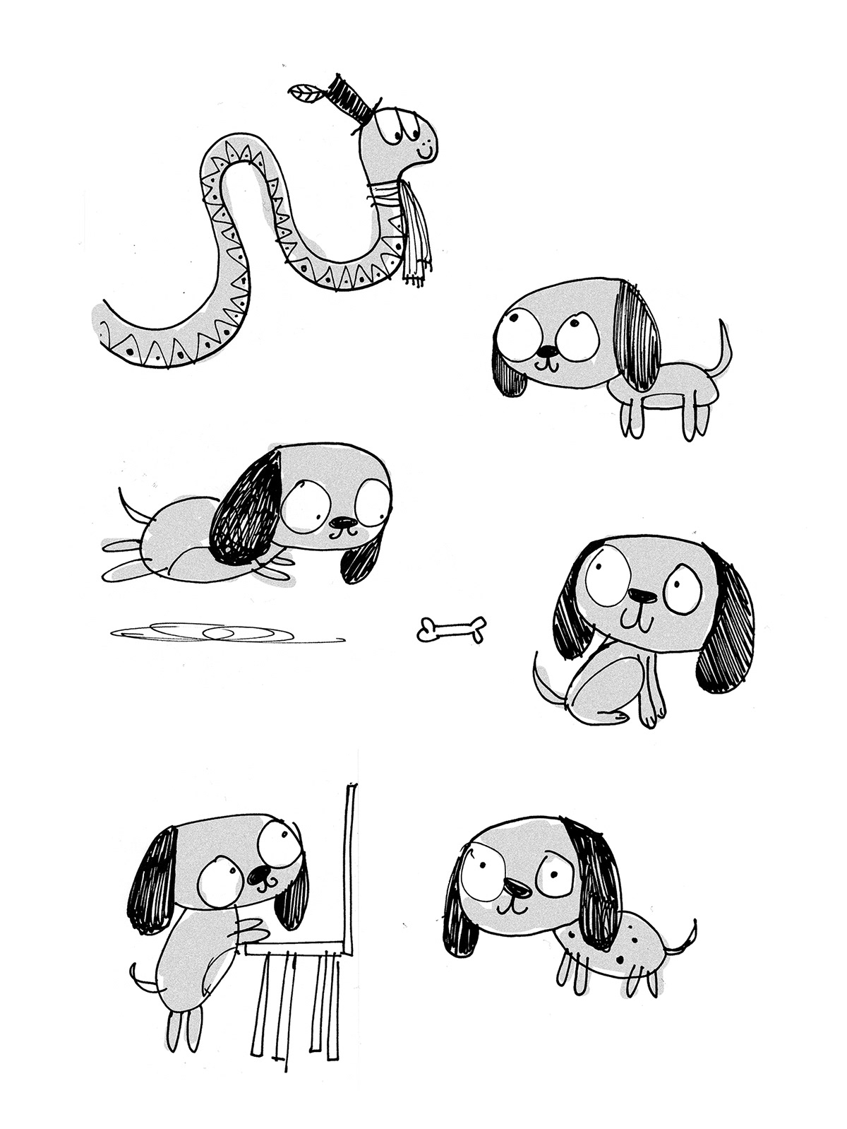 animals cute kids snake lion octopus book children's ILLUSTRATION  children's book