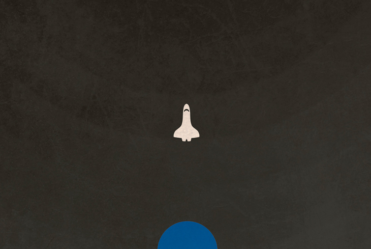 Space  exploration yuri night nasa rocket shuttle planet poster minimalist thomsen minimal