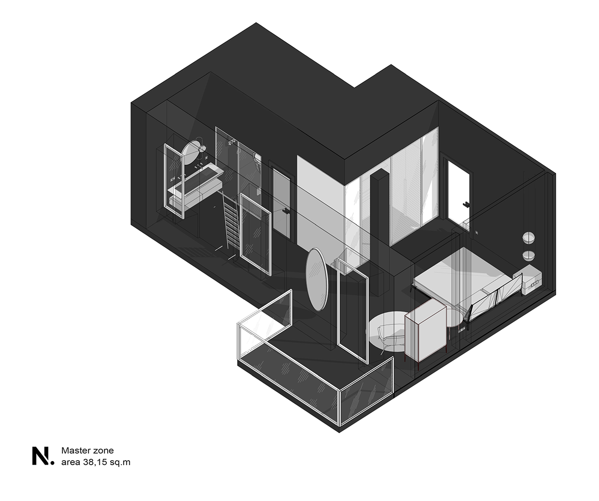 3ds max apartment architecture CoronaRender  design interior design  kiev milan NTeam revit
