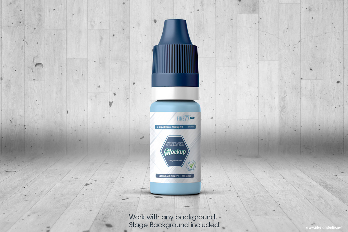bottle dropper flavour Mockup Packaging mock-up medicine medical eliquid e-cig