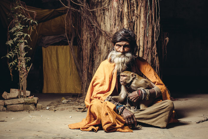 baba varanasi holy Hindu Travel portrait India prints Documentary  explore Neil Herbert