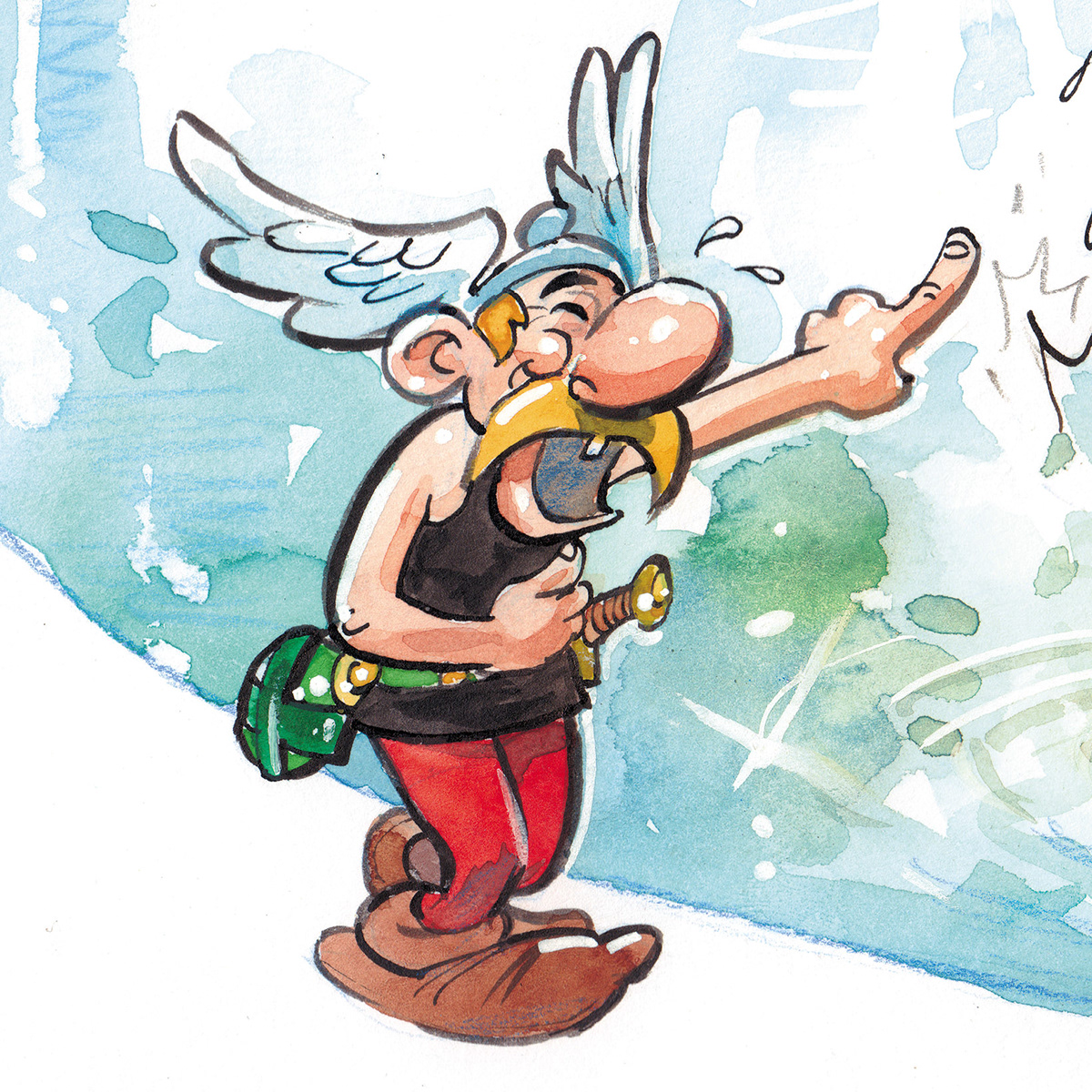 artwork Asterix Character design  commission Drawing  fanart gaston obelix ukropina valerian