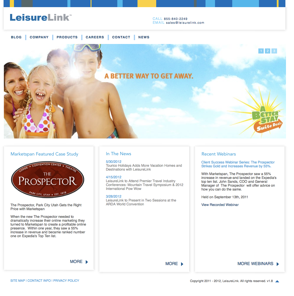 blackboard LeisureLink Web iPad ios iphone bb interactive menus wadc