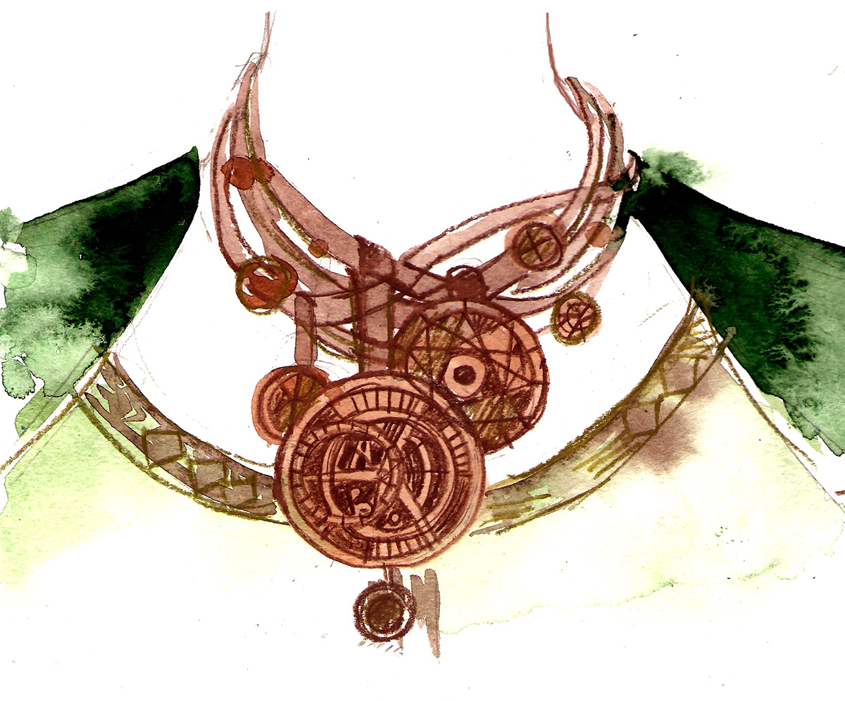 fantasy Alchemist alchemistry fairy tale divine astronomy asrtology star SKY astrolabe etched etching brass