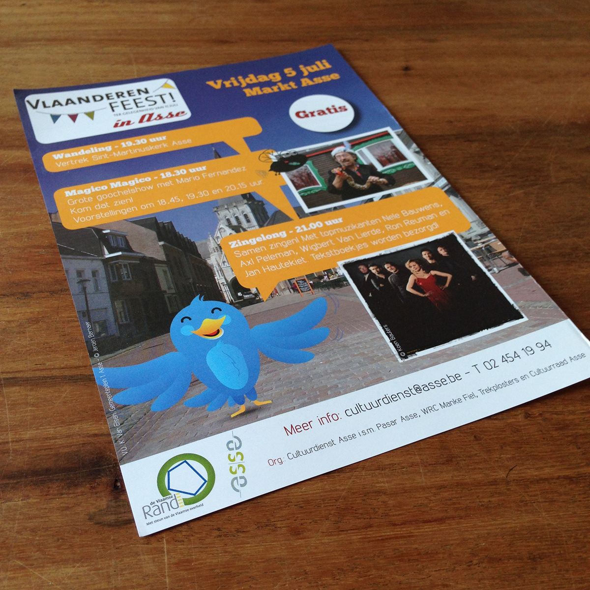 flyer Vlaanderen feest Promotiemateriaal promotion material