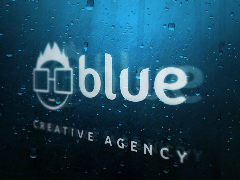 logo blue creative agency
